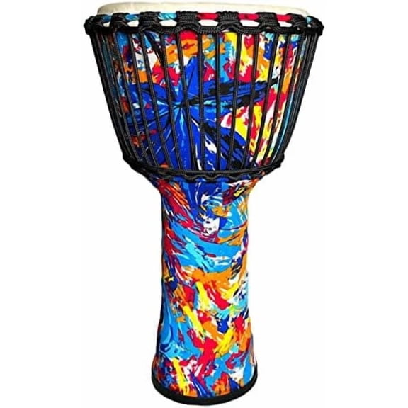 Djembe Drum 10inch Musical Instruments Hand Drums, Adult African DrumsMusician Gifts sea blue$$Music
