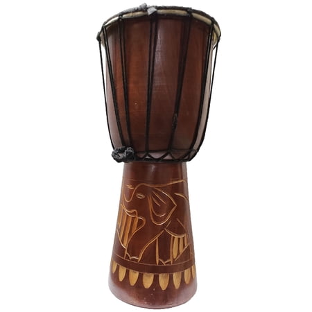 Djembe Drum Hand Carved Bongo African Inspired Music Also An Awesome Gifting Idea Unique Dcor Option 16" Tall