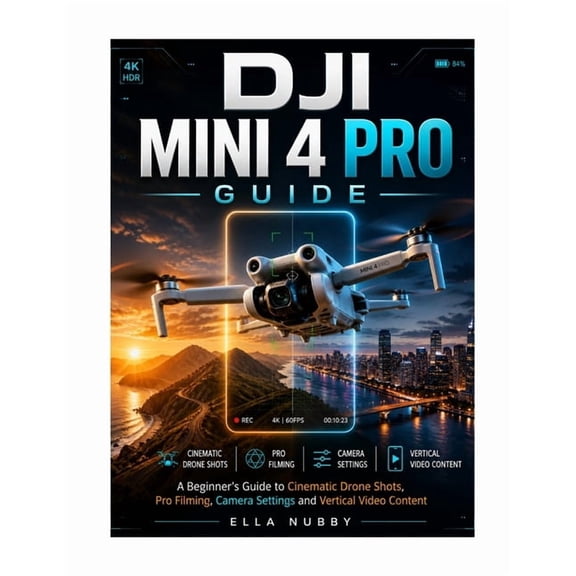Dji Mini 4 Pro Guide: A Beginner's Guide to Cinematic Drone Shots, Pro Filming, Camera Settings and Vertical Video Conte, (Paperback)