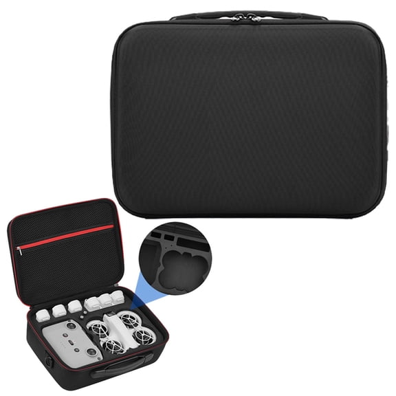 Dji Neo Drone Carry Case (Waterproof Storage Bag, Fly More Combo Pouch), Black Nylon, Black Nylon Storage Bag For Dji Neo Drone, Waterproof Shoulder Bag For Accessories, Meiiso