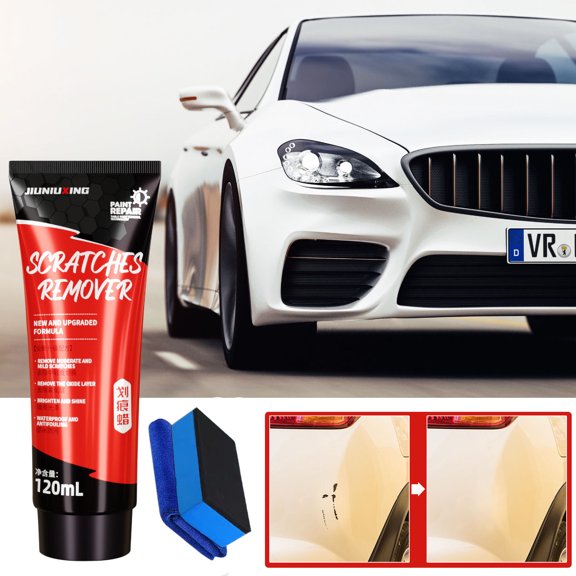 Djibouti Car Paint Scratch Remover Kit, Polishing Wax for Scratch Repair, Complete Auto Remover Set, Scratch Removal with Cloth and Sponge for Restoring Vehicle's Finish