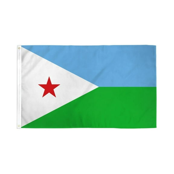 Djibouti Flag 3x5ft Poly