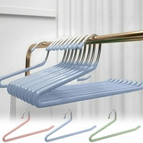 Djibouti Pants Hangers Non Slip - Open Ended Pants and Jean Hangers for Closet - Space Saving Clothes Hanger - Strong, Durable, Plastics Pant Hangers