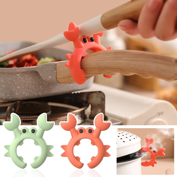 Djibouti Silicone Utensil Rest - Non-Slip Kitchen Counter Spatula and Spoon Holder, Heat-Resistant Cooking Tool Organizer, Portable Pot Lid and Utensil Stand for Clean and Tools