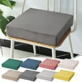 thumbnail image 1 of Djibouti Square Extra Thick Seat Cushion, Patio Solid Color Non Slip Chair Cushions, Firm Comfort Waterproof Outdoor Seat Pad for Home Office, 16 Inch, 1 of 7