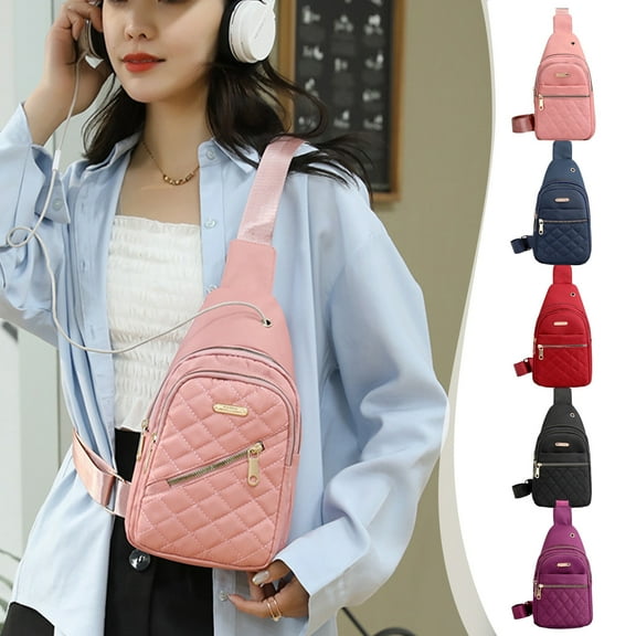 Djibouti Travel Fashionable Chest Bag - Waterproof Anti-Theft Sling Bag with USB Charging Port for Men & Women, Large Capacity Crossbody Front Pack