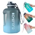 thumbnail image 1 of Djiypn 1.6L Gym Water Bottle with Strap 0.42 Gallon Motivational Jug for Workout Outdoor BPA-Free Leakproof Sports Bottle 54oz (Blue), 1 of 9