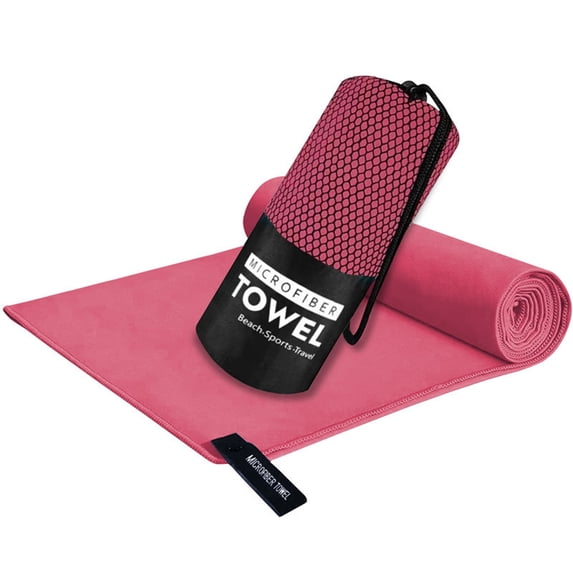 Djiypn 1Pack Microfiber Travel Towel, Ultra Absorbent Quick Dry Towels, Lightweight Gym Sports Camping Towel for Workout, Yoga, Beach, Shower, Swimming