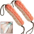 thumbnail image 1 of Djiypn 2 Pack Back Scrubber with Rope Handles, Double-Sided Back Body Scrub Mesh&nbsp;Showe , Back Scrubber Bath Mesh Sponge&nbsp;for Use in Shower, Back Washer to Deep Clean for Men & Women, 1 of 9