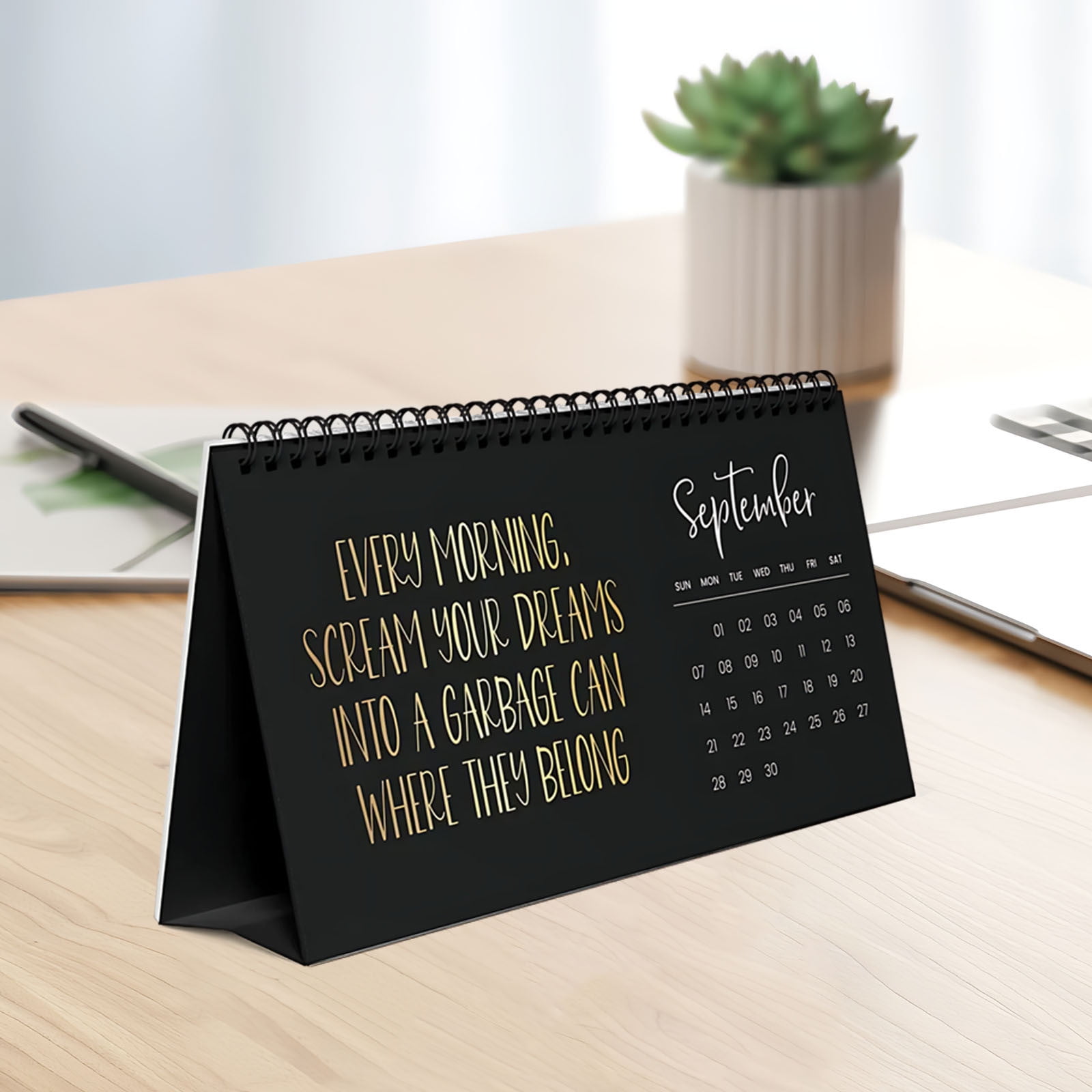 Djiypn 2025 Negative Satire Wall Calendar