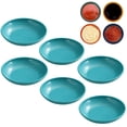 thumbnail image 1 of Djiypn 6 Pack Soy Sauce Dish Plastic Dip Bowl Set, Mini Dip Sauce Bowl Set, 4" Mini Soy Sauce Plate, Small Dipping Sauce Cups for Ketchup Sauce Plate, Soybean, BBQ, Party, Green, 1 of 8