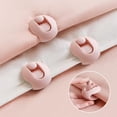 thumbnail image 1 of Djiypn 6 Pieces Padded Comforter Clips White Duvet Clips Padded Blanket Fasteners to Secure Bedding for Preventing Comforters From Shifting Inside Duvet Cover Sweet Sleeping(Pink), 1 of 8