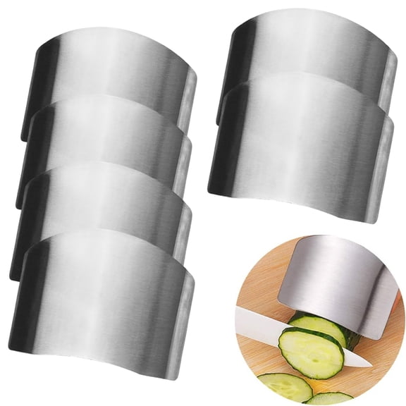 Djiypn 6PCS Finger Guards for Cutting with Stainless Steel Protection - Multi-Functional for Dicing by Cooks
