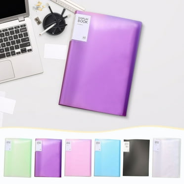 Djiypn A4 Rhinestones Arts Storage Book Portfolio Binder With Plastic Sleeves