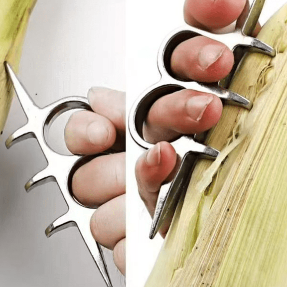 Djiypn Aluminum Alloy Corn Braker and Husker for Home Use, Practical Portable Tool for Corn Farming, Efficient Husk Removal for Garden and Kitchen Preparation