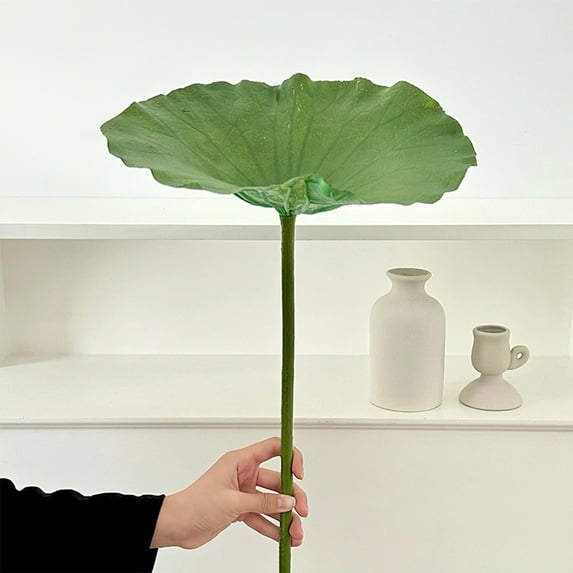 Djiypn Artificial Water Lily Flower Bouquet Silk Fake Lotusly Plant Bunch Lotus for Hotel Shop Office Cabinet Fish Tank Decoration (#K)