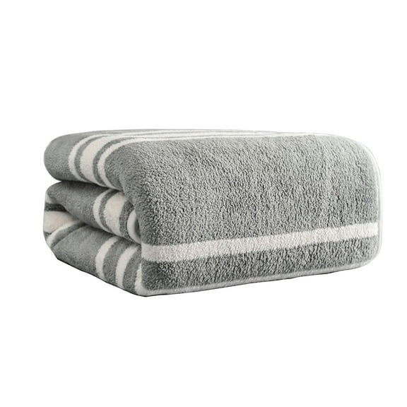 Djiypn Bath Towels- All Cotton-,Ultra Soft-,Plush,Thick-Absorbent-,Quick Dry ,Home,Gym,Pool,Yoga,Hotel,Shower ,Large Towel For Bathroom,100%Polyester,Gray,86g