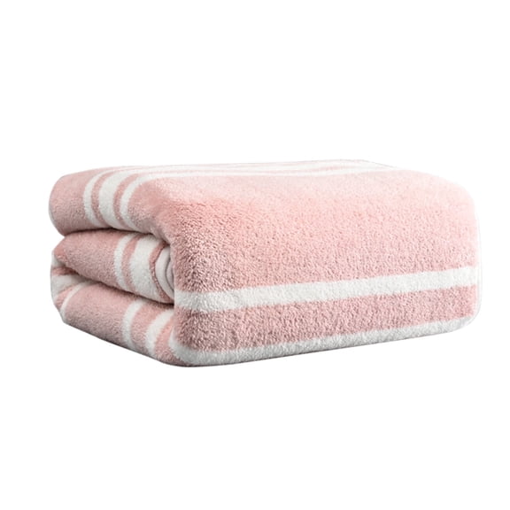 Djiypn Bath Towels- All Cotton-,Ultra Soft-,Plush,Thick-Absorbent-,Quick Dry ,Home,Gym,Pool,Yoga,Hotel,Shower ,Large Towel For Bathroom,100%Polyester,Pink,80g