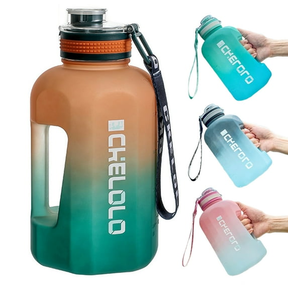 Djiypn Big Water Bottle, Half Gallon Drinking Water, 2.2L/74oz, Great for Gym Fitness Workout Sports Hiking and More