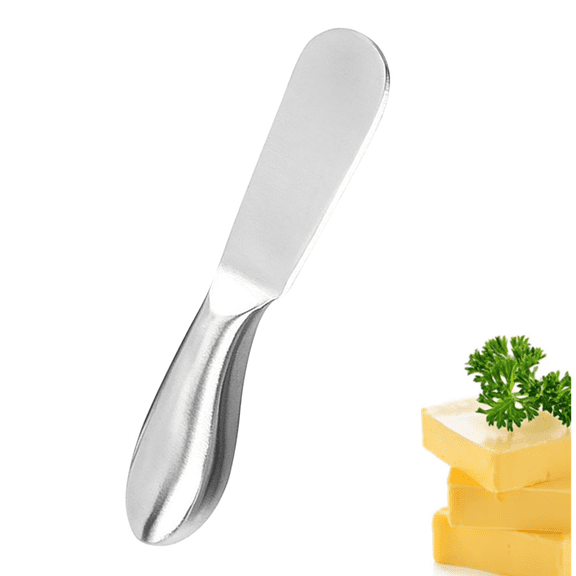 Djiypn Butter Knife Butter Spreader Knives - Stainless Steel Cheese Butter Spreader Knife, Charcuterie Utensils Knife Spreader for Cheese Cold Butter Jam Pastry Making