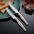 thumbnail image 1 of Djiypn Butter Knives Set of 2, Stainless Steel Butter Knife for Smooth Spreading Butter Cream Cheese Jam, Ideal for Bagels, Sandwiches, Butter Knife Spreader 8 Inches, 1 of 7