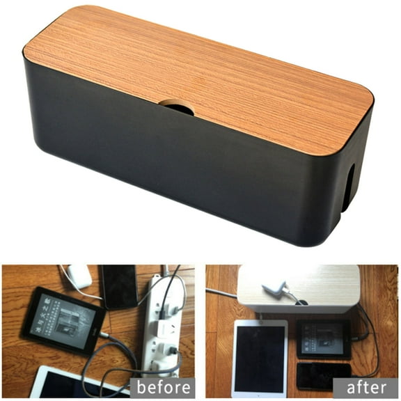 Djiypn Cable Management Box,Cord Organizer For Desk,TV Wires,Computer Computer, Laptop Power Strips -Fashionable Power Strip Box For Home, Office USB Hub System To