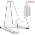 thumbnail image 1 of Djiypn Card Display Stand, 10 Pack Small Easel Stand, Acrylic Picture Holder Stands, for Coin Graded Card Sports Card Trading Card Baseball Card, 1 of 9