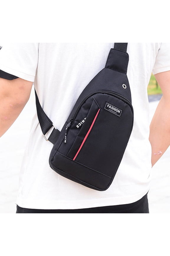 Cross Body Bag Sling Backpack Small Crossbody Bags for Women Men Trendy - Black