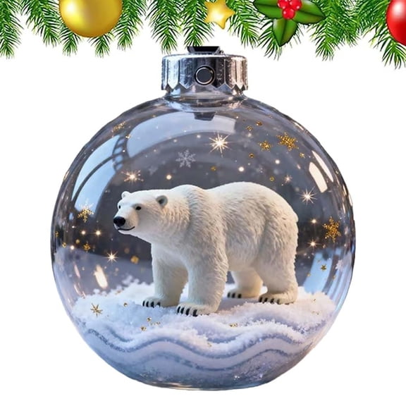 Djiypn Cute Snowflake Ball Pendant Ornaments - Enchanting Forest-Themed Party Decorations for Nature Lovers - Perfect Gift for Friends - Versatile for Trees, Wreaths, and Holiday Centerpieces