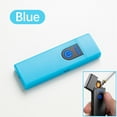 thumbnail image 1 of Djiypn Electronic Lighter, Smart Electric Lighter, Mini USB Rechargeable Lighter Touch Ignition Windproof Flameless Lighter Lightweight Lighter with Battery Indicator (Sky Blue), 1 of 5