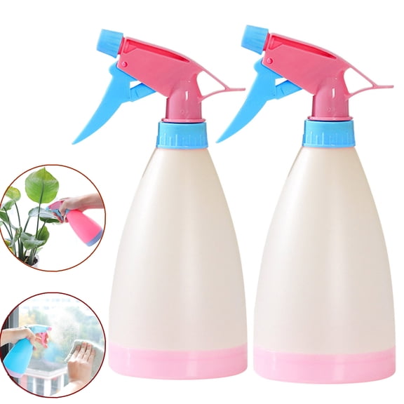 Djiypn Empty Spray Bottles, 500ml Refillable&nbsp;Spray Bottle, Reusable Spray Bottle with Adjustable Nozzle Great for Cleaning Solutions, Hair, Plants , White