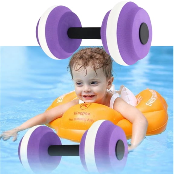 Djiypn Exercise Dumbell 1Pack - Water Aerobic Exercise Hand Bars, Pool Floating Dumbell Fitness Equipment for Weight Loss