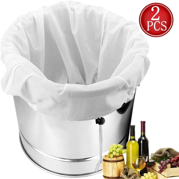 Djiypn Extra Large Reusable Brew Bags for Home Brewing | Durable Fine Mesh Strainer with Adjustable Drawstring | Perfect for Beer, Wine, Jams, and Cold Brew Enthusiasts