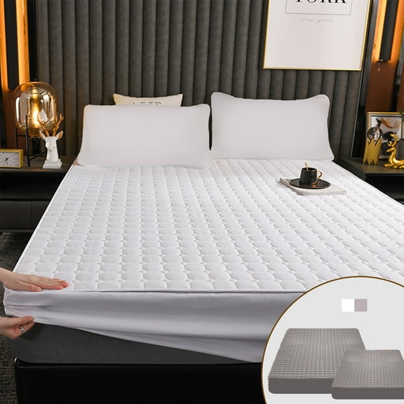 Djiypn Fitted Sheet,Protective Cover For Bed Mattress, Pocket Fitted Sheet,Winter Warm,Breathable, Non-Slip For Skin Care Bed Sheet,for 18”-24” In Mattress