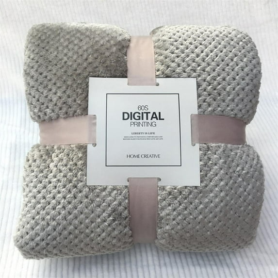 Djiypn Fleece Throw Blanket, Flannel Blanket for Couch Plush Warm Cozy Blanket Boho Decor for Bed Sofa Chair, 70x100cm