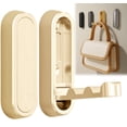 thumbnail image 1 of Djiypn Foldable Coat Hooks, Invisible Folding Retractable Wall Hooks, 2Pack Retractable Hook, Foldable Wall Hooks for Hanging Coats, Scarves, Hats, Bathrobes, Keys, Bags (Gold), 1 of 10