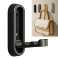 thumbnail image 1 of Djiypn Foldable Coat Hooks, Invisible Folding Retractable Wall Hooks, 1Pack Retractable Hook, Foldable Wall Hooks for Hanging Coats, Scarves, Hats, Bathrobes, Keys, Bags (Black), 1 of 8