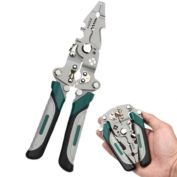 Djiypn Foldable Stripping Pliers with Multi-Function for Industrial Use - Hexagonal Screw Removal by Electricians