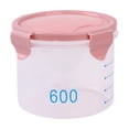 thumbnail image 1 of Djiypn Food Storage Containers, 20 oz Plastic Deli Containers with Lid, Snack&nbsp;, Meal Prep Containers | BPA Free | Stackable Empty Small Storage Jar for Travel, Home Kitchen Food, 1 of 6