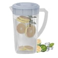 thumbnail image 1 of Djiypn Heavy-Duty 3L/0.79Gallon Plastic Pitcher with Lid,Clear Plastic Pitcher for Refrigerator, BPA Free, Space-Saving, Fill with Cold Drinks, Lemonade, Milk, Juice, Gray, 1 of 7