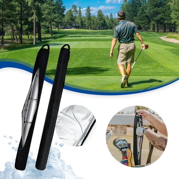 Djiypn Insulated Cooler Sleeve for Bag, Holds 7 Cans for Beer and Drinks, Adjustable Strap for Golf Sports Outdoor Activities
