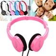 thumbnail image 1 of Djiypn K-i-d-s Headphones for School Travel, HD Stereo Sound Over-Ear Headphones for Home, Foldable 3.5mm Wired for Phone Computer, Pink, 1 of 7