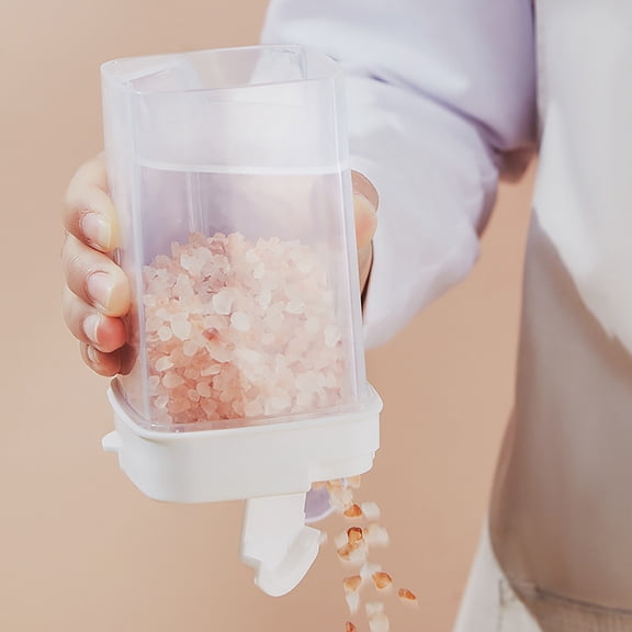 Djiypn Kitchen Double-opened Transparent Quantitative Seasoning Jar, Food-grade Sealed Bottle for Powder Storage, 5g Measurement for Cooking, Easy Control for Home