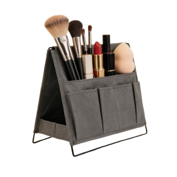 Djiypn Large Book Organizer Countertop,Desk and Kitchen Countertop Storage Shelf, Letter Sorter, Foldable Desk Mail and Bill Organizer, Desktop File and Paper Holder, Gray