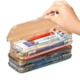 thumbnail image 1 of Djiypn Large Capacity Transparent Pencil Case with Multifunctional Design - Lightweight for Home Office by Stu//dents, 1 of 9
