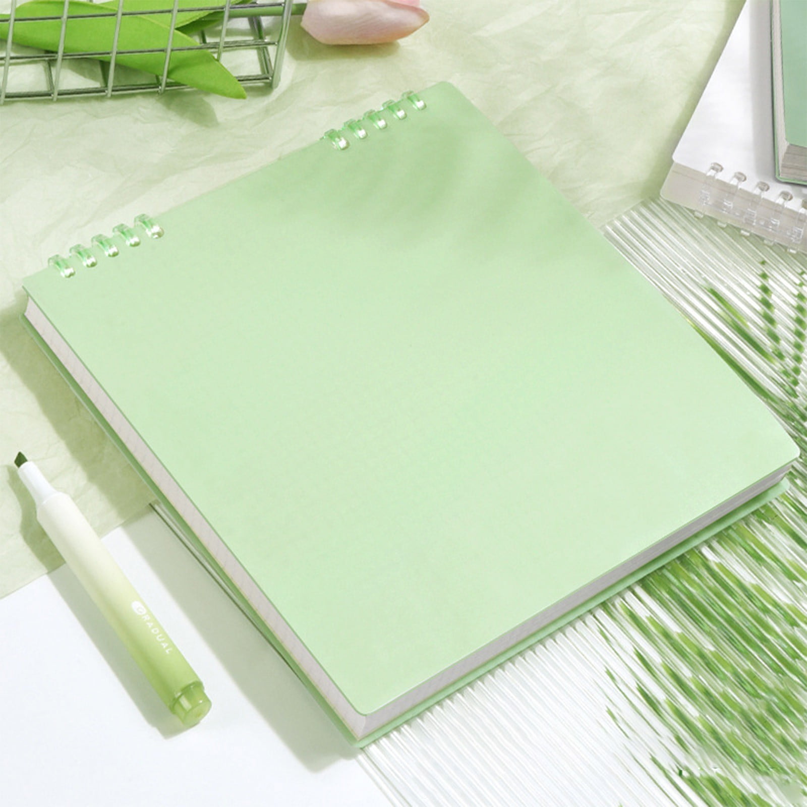 Djiypn Loose-leaf Notebook Green Loose-leaf Notebo