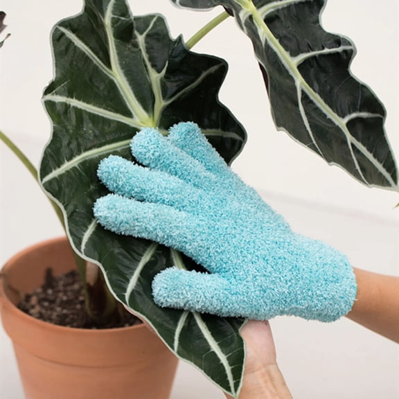 Djiypn Microfiber Reusable Cleaning Gloves, Against Dirty Hands for Car and Home, Scratch Free for Dusting Plant Leaves Surfaces