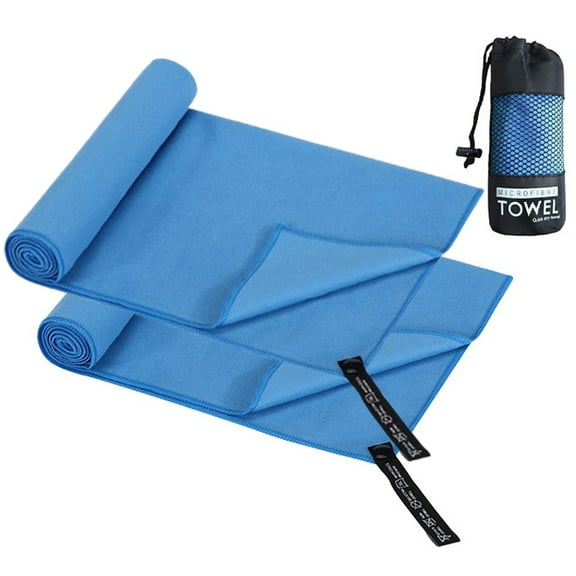 Djiypn Microfiber Towel Perfect for Travel & Gym & Camping Towel 2Pack Quick Dry - Super Absorbent - Ultra Compact - Lightweight. Suitable for Trip, Beach, Shower, Backpacking, Pool