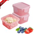 thumbnail image 1 of Djiypn Mini Food Storage Containers, Leakproof Lids, Condiment Sauce Containers, Mini Freezer Storage Containers Airtight Containers, Dishwasher Freezer and Microwave Safe, 4oz-3Pack, 1 of 8