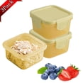 thumbnail image 1 of Djiypn Mini Food Storage Containers, Leakproof Lids, Condiment Sauce Containers, Mini Freezer Storage Containers Airtight Containers, Dishwasher Freezer and Microwave Safe, 4oz-3Pack, 1 of 8